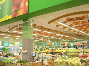 supermarket linear lighting