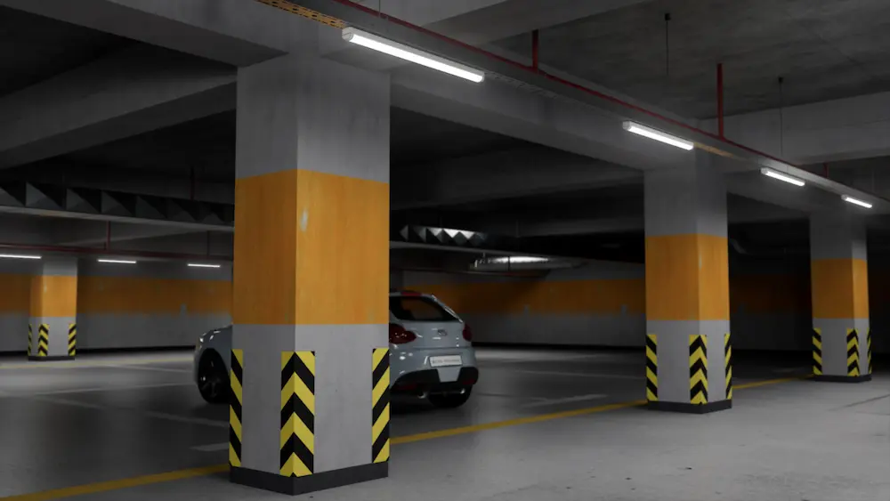 garage light with a motion sensor
