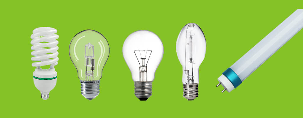 fluorescents, halogens, incandescent bulbs,HIDs and LED tubes