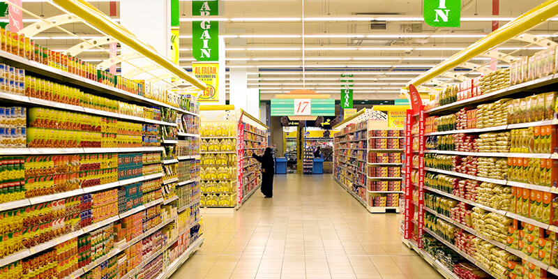 EcoMini Tri Proof LED Light for supermarket lighting