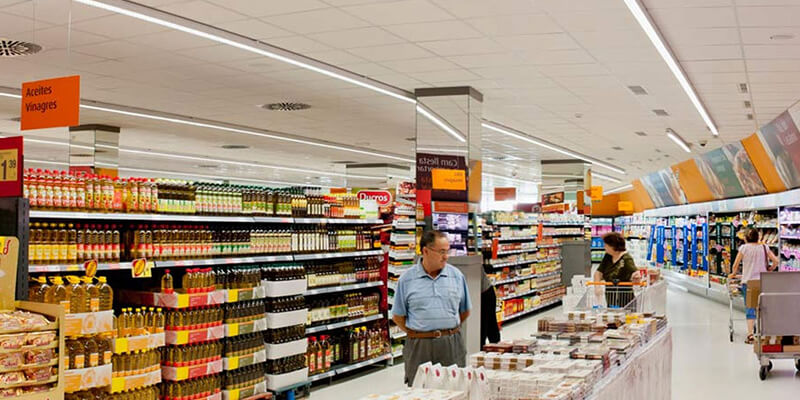 Slide Shop Lights for Supermarket Lighting