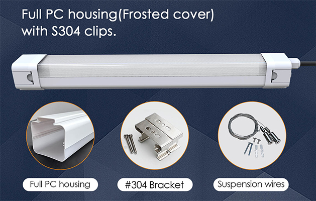 EcoMini II PC IP65 LED tri-proof light video thumbnail