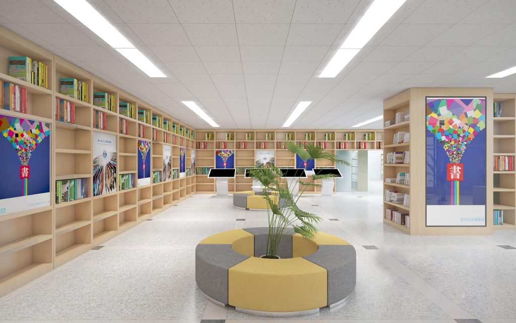 LED Panel Lights in Library