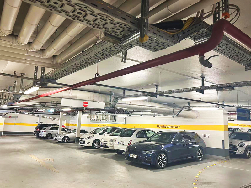 Underground parking garage lighting
