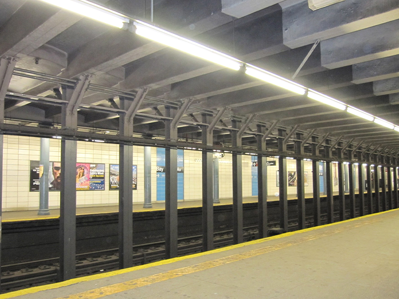 subway and train station lighting