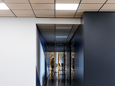 Commercial hallway business office panel lighting
