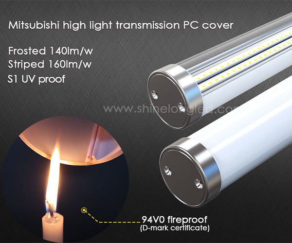 mitsubishi fireproof high transmittance PC tri-proof light