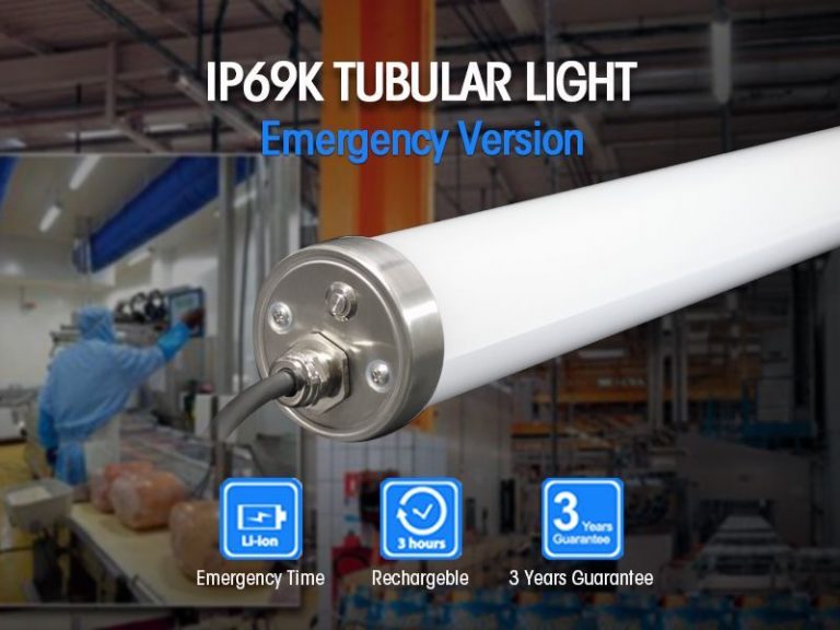 emergency IP69K tubular light