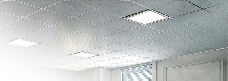 LED panel light in kitchen