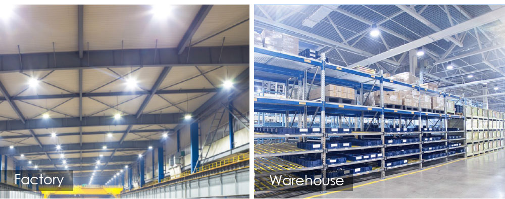 factory lighting, warehouse lighting