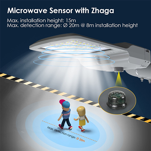 Microwave Sensor Function LED Street Light