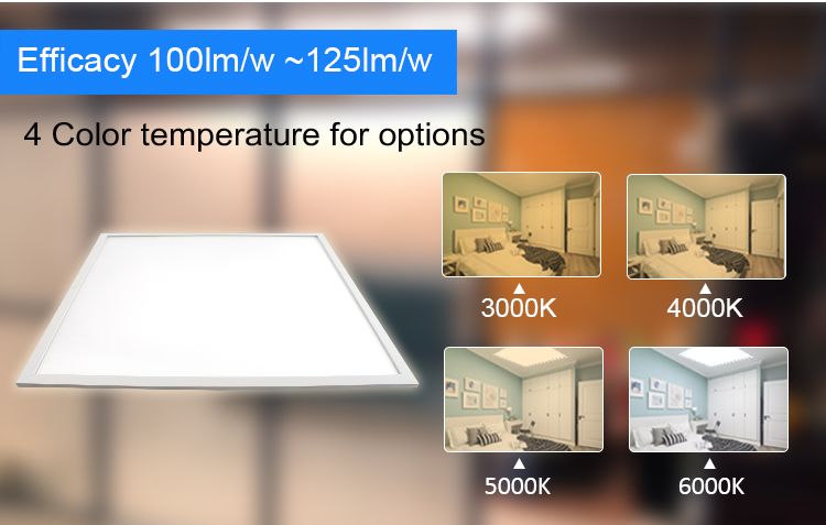 Adjustable color temperature led panel light