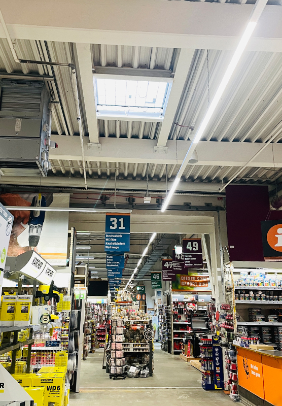 retail store lighting linkable lights