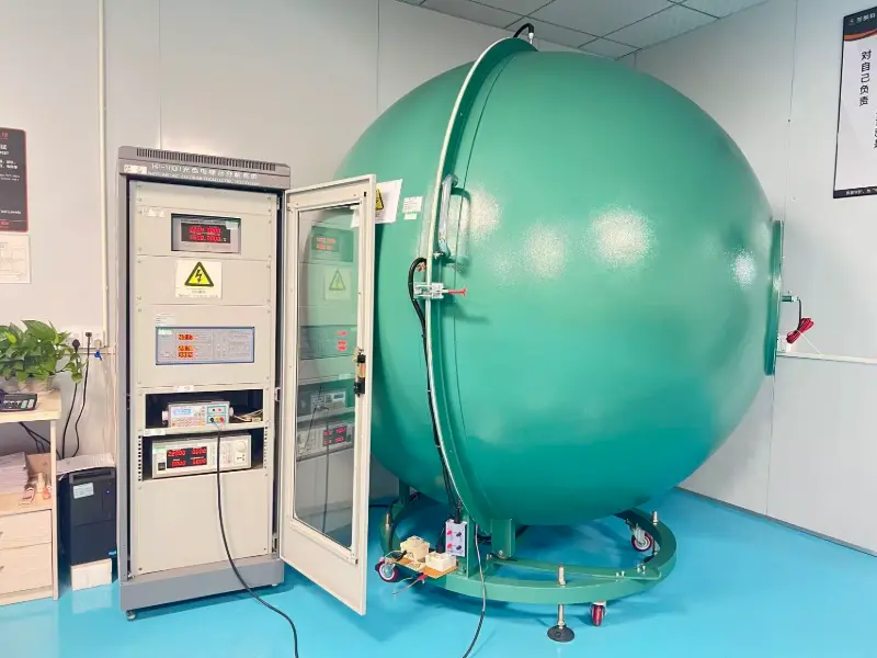 Large integrating sphere in ShineLong optical testing laboratory