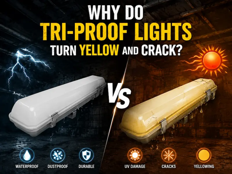 Why Do Tri-Proof Lights Turn Yellow and Crack