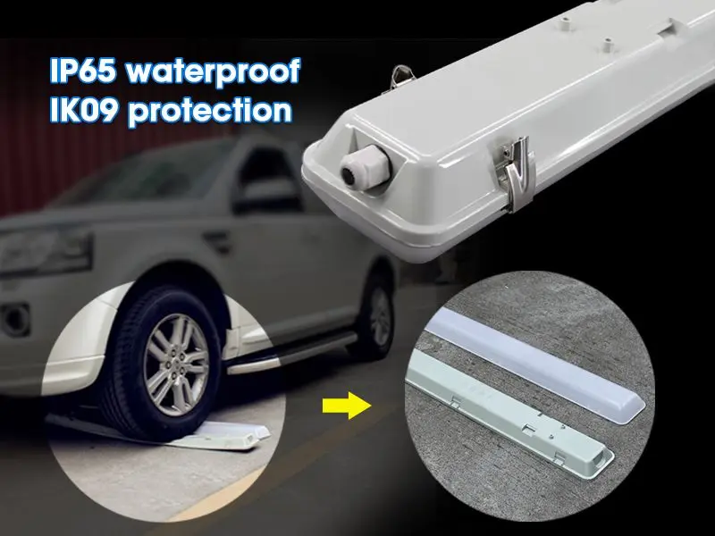 Alpha PC IP65 LED Vapor Tight Light protection level