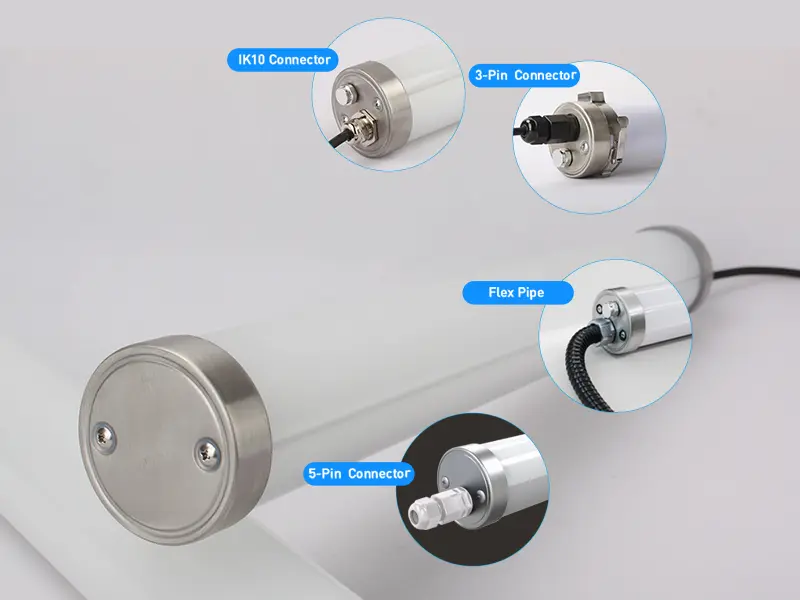 how to connect the IP69K tri-proof light