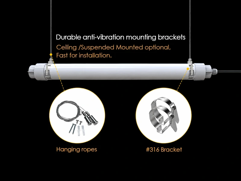 Eco Rancher IP66 led tri-proof light mounting brackets