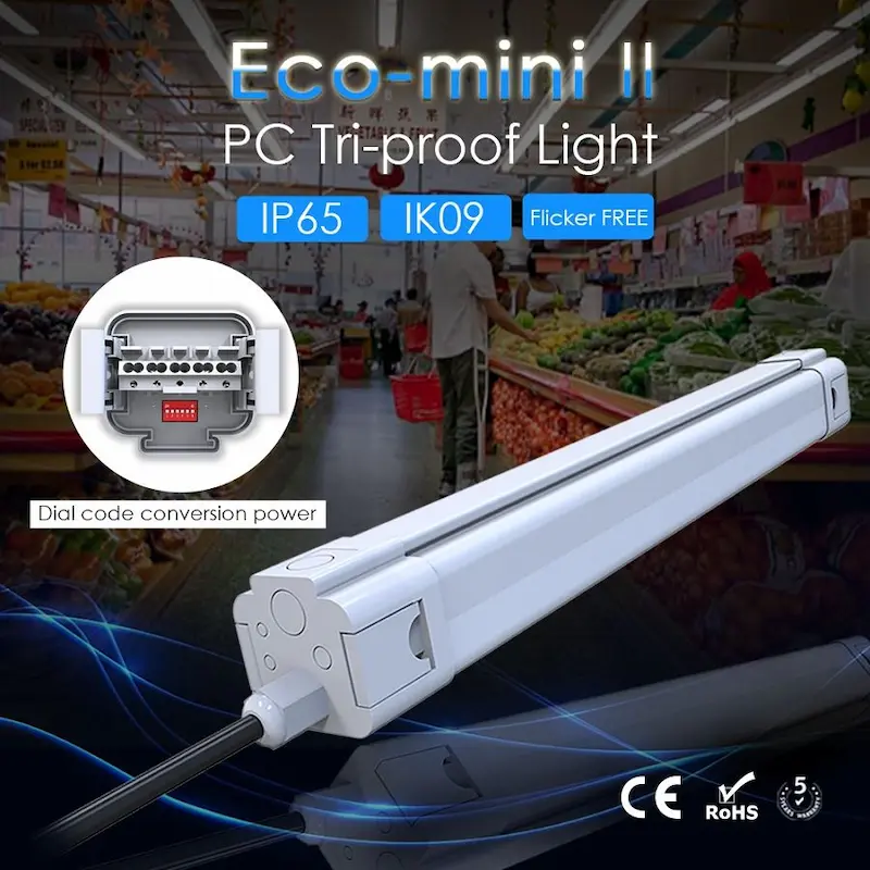 EcoMini II PC IP65 LED Tri-Proof Light Application