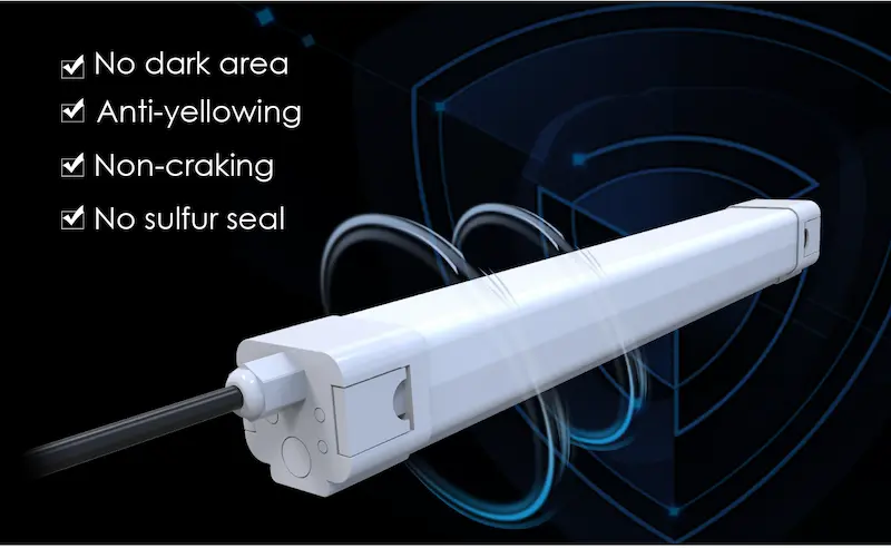 EcoMini II PC IP65 LED vapor-tight light anti-yellowing