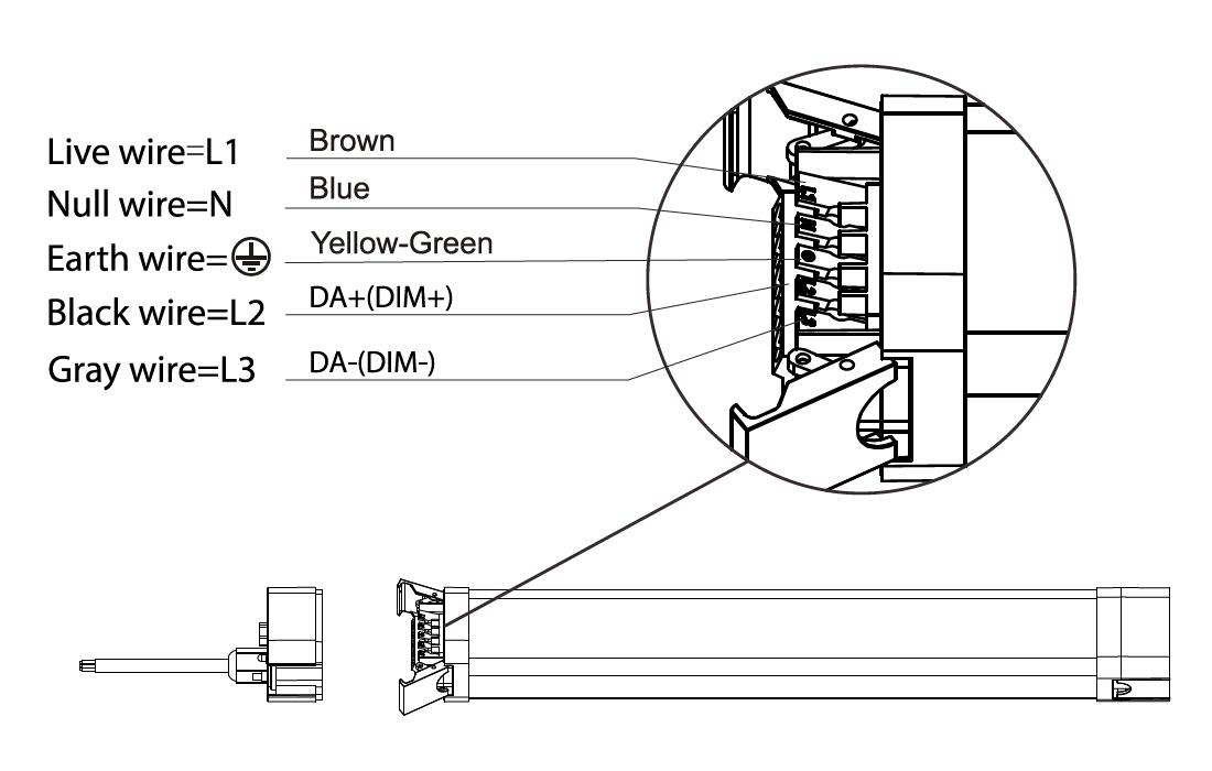 EcoMini II 1-10V dimmable wiring