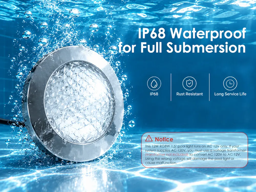 IP68 waterproof led pool light