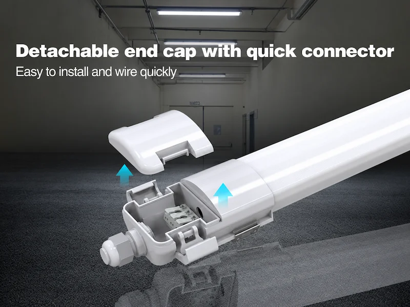 PC IP65 LED triproof light fixture connector