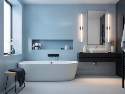 Bathroom LED light with spa-style ambience