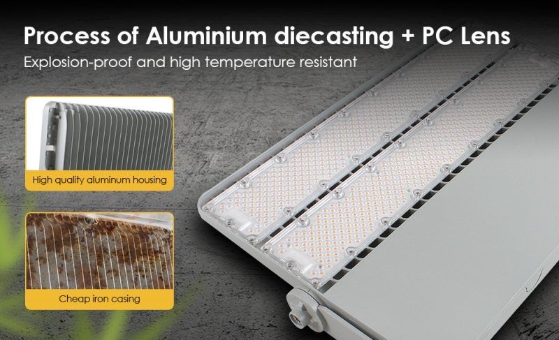 flood outdoor led light, aluminium diecasting, PC lens