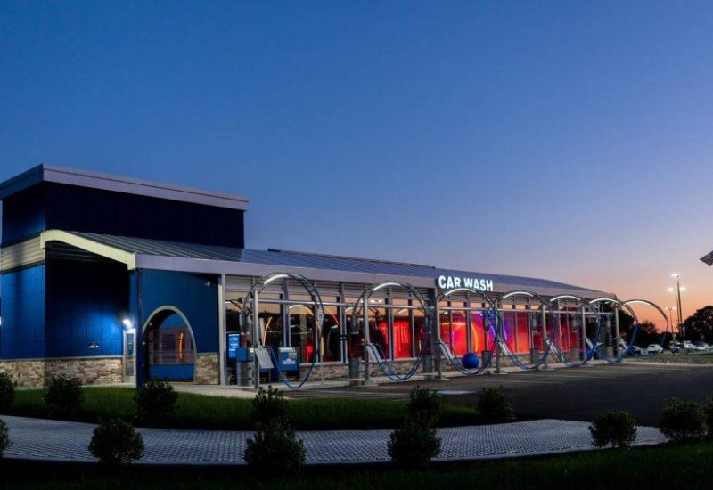 LED tube lights for car wash exit and ambience area