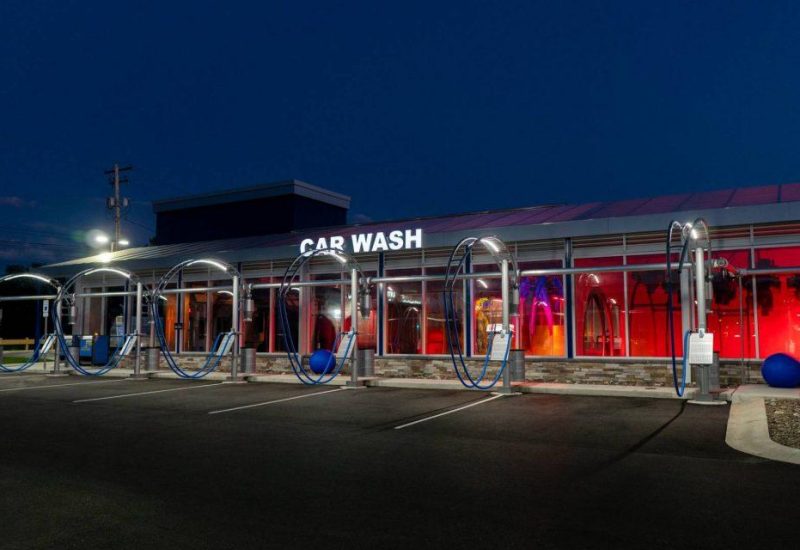 Tri-proof LED light for car wash vacuum and drying area